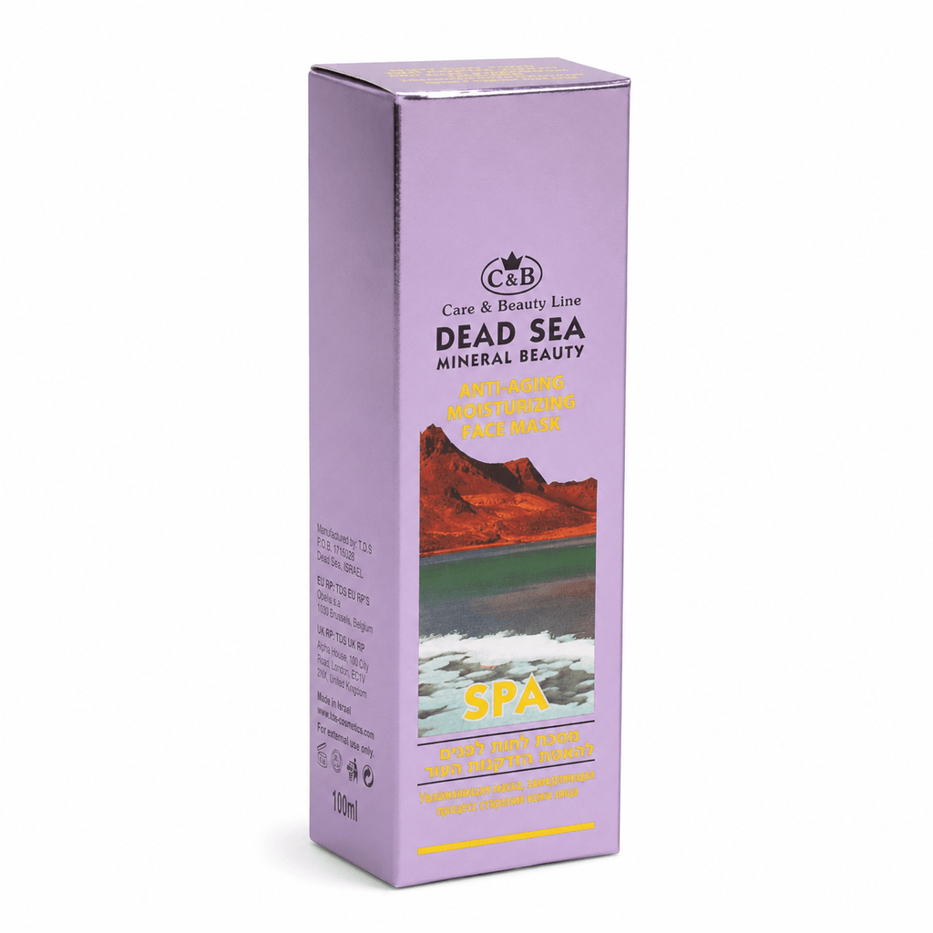 Mască de față hidratantă, anti-îmbătrânire, cu minerale din Marea Moartă