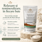 Sare de Baie Naturală din Marea Moartă – Relaxare, Detoxifiere și Îngrijire Minerală